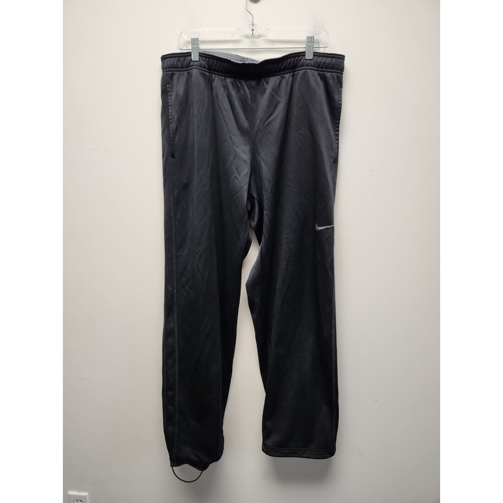 Nike‎ Therma-Fit Livestrong Men's Size XL Fleece Lined Sweat  Joggers Gray Flaw